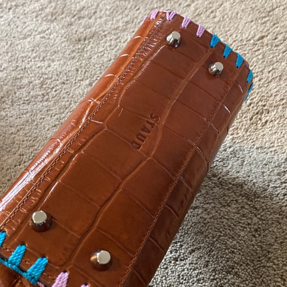 Staud Shirley Croc Crochet Edge Bag. Comes with matching pouch! - Picture 15 of 15